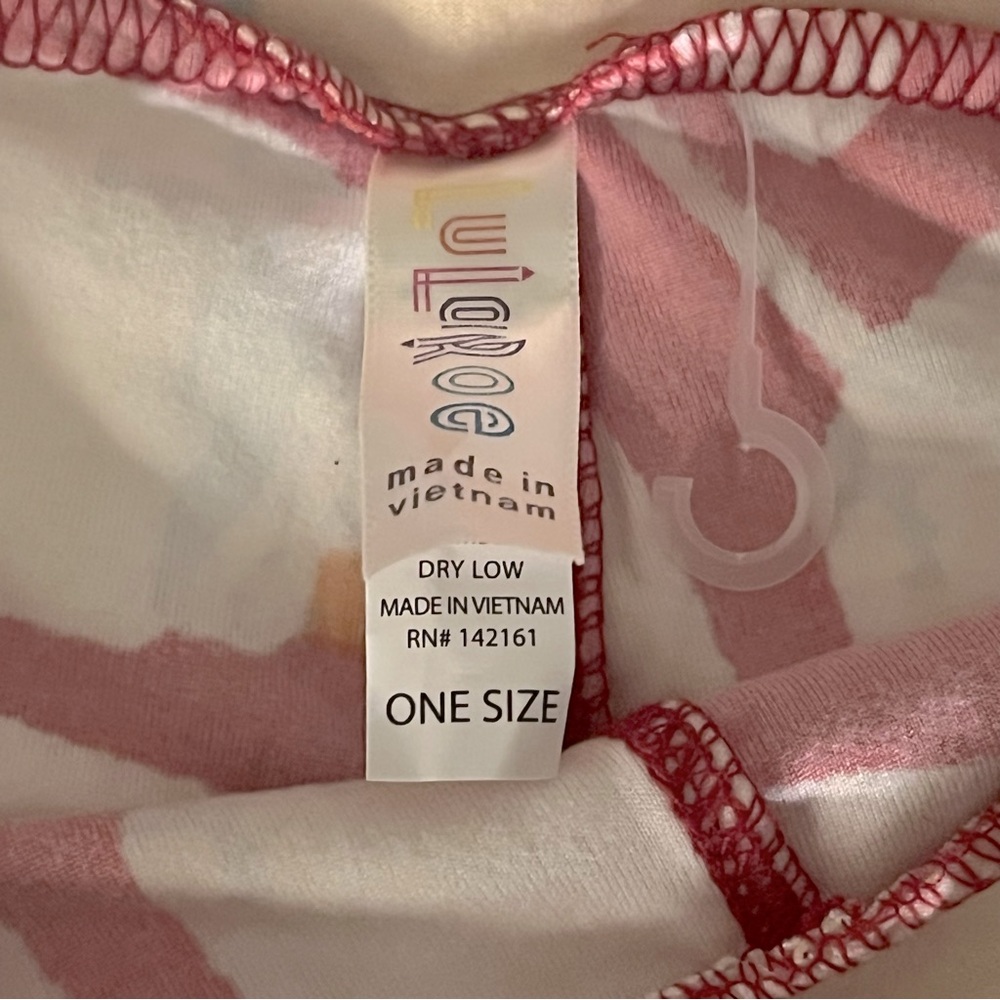LuLaRoe Milkshake Print Soft Leggings OS One Size - Picture 4 of 7